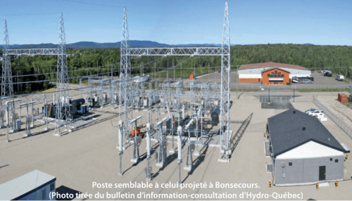 nouveau poste électrique à Bonsecours