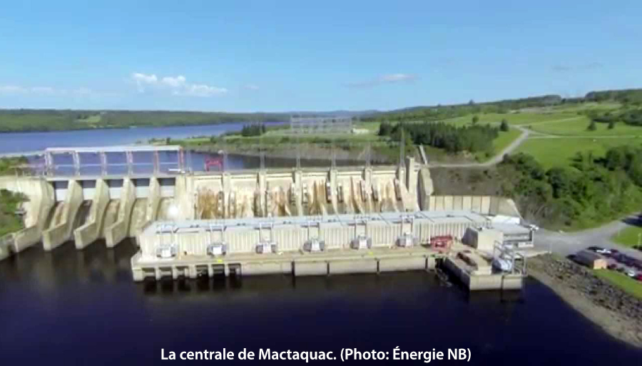 la centrale de Mactaquac au Nouveau-Brunswick