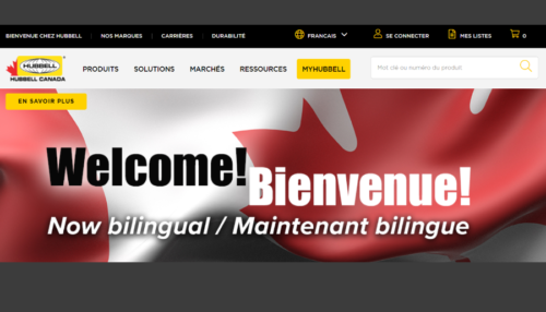 Site web de Hubbell Canada